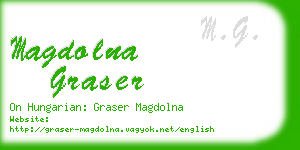 magdolna graser business card